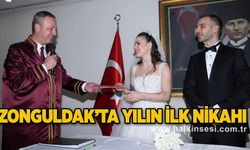 Zonguldak’ta Yılın ilk nikahı