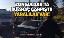  Zonguldak'ta iki araç çarpıştı!