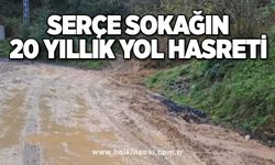 Serçe sokağın 20 yıllık yol hasreti