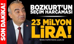 Bozkurt'un seçim harcaması 23 milyon TL
