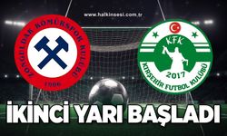 Zonguldak Kömürspor- Kırşehirspor maçında ikinci yarı başladı