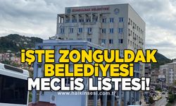 İşte Zonguldak Belediyesi Meclis listesi!