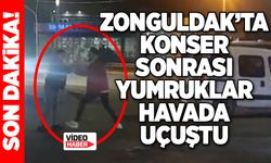 Zonguldak’ta konser sonrası yumruklar havada uçuştu