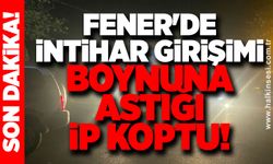 Fener'de intihar girişimi Boynuna astığı  ip koptu!