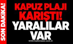 Kapuz Plajı karıştı! Yaralılar var