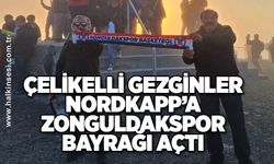 Çelikelli gezginler Nordkapp’a Zonguldakspor bayrağı açtı