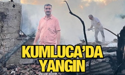 Kumluca’da yangın