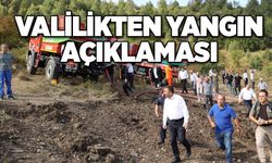 Valilikten yangın açıklaması