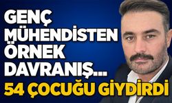 Genç mühendisten örnek davranış... 54 Çocuğu giydirdi