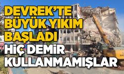 Devrek’te büyük yıkım başladı... HİÇ DEMİR KULLANMAMIŞLAR