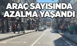 Araç sayısında azalma yaşandı