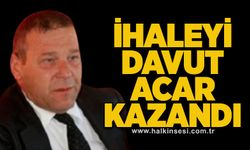 İhaleyi Davut Acar kazandı