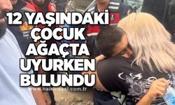 12 yaşındaki çocuk ağaçta uyurken bulundu