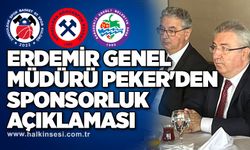 Erdemir genel müdürü Peker'den sponsorluk açıklaması