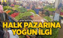 Halk pazarına yoğun ilgi