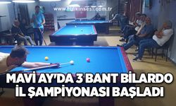 Mavi Ay'da 3 Bant Bilardo il şampiyonası başladı...