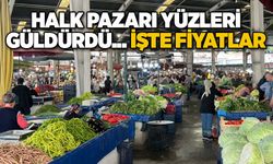 Halk pazarı yüzleri güldürdü... İşte fiyatlar