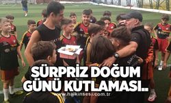 Saraysporlu sporculardan Altıntaş'a sürpriz doğum günü kutlaması..