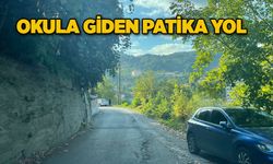 Okula giden patika yol