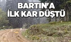 Bartın'a ilk kar düştü