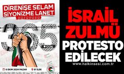 İsrail zulmü protesto edilecek