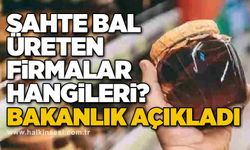 Sahte bal üreten firmalar hangileri? Bakanlık açıkladı