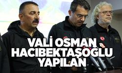 Vali Osman Hacıbektaşoğlu yapılan müdahaleleri değerlendirdi