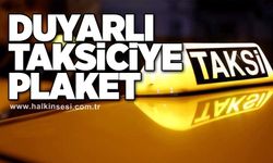 Duyarlı taksiciye plaket