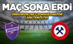 Orduspor 1967- Zonguldakspor maçı sona erdi