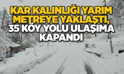 35 köy yolu ulaşıma kapandı