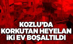 Kozlu’da korkutan heyelan… İki ev boşaltıldı…