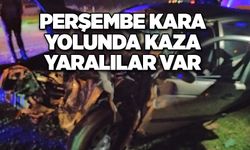 Perşembe kara yolunda kaza yaralılar var