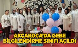 Akçakoca’da gebe bilgilendirme sınıfı açıldı