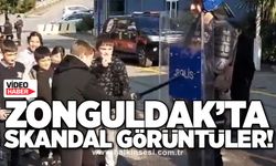 Zonguldak’ta skandal görüntüler!