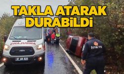 Takla atarak durabildi