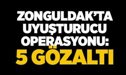 Zonguldak’ta uyuşturucu operasyonu: 5 Gözaltı