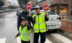 Engelli bireyler trafik polisi olmanın heyecanını yaşadı