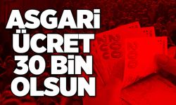 Asgari ücret 30 bin olsun