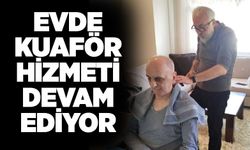 Evde kuaför hizmeti devam ediyor