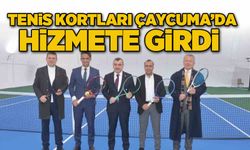 Tenis kortları Çaycuma’da hizmete girdi