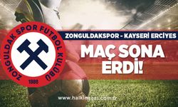 Kayseri Erciyesspor 38 FK- Zonguldakspor: Maç sona erdi