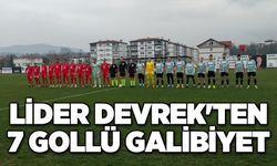 Lider Devrek'ten 7 gollü galibiyet