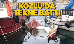 Kozlu’da tekne battı...