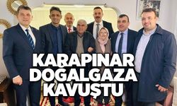 Karapınar doğalgaza kavuştu