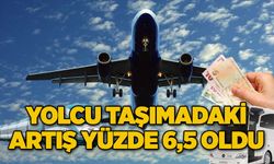 Yolcu taşımadaki artış yüzde 6,5 oldu