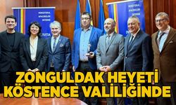 Zonguldak heyeti Köstence Valiliğinde