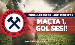 Ağrı 1970 Spor-Zonguldakspor maçında gol sesi