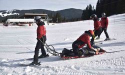 Kayak merkezinde kalp masajının önemine dikkat çeken tatbikat