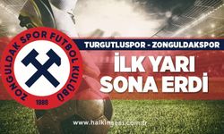 Zonguldakspor-Turgutluspor maçının ilk yarısı bitti...