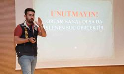 Öğrencilere siber suçlar anlatıldı